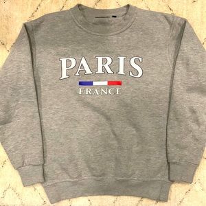 Paris France grey pullover sweater in Unisex XS from Paris🇫🇷
